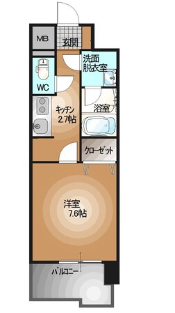 駅東公園前駅 徒歩2分 10階の物件間取画像